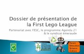 Dossier de présentation de la first lego league avec FESC