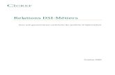 Relations DSI Métiers : Vers une gouvernance commune du ...