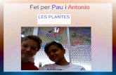 Les plantes per Antonio i Pau