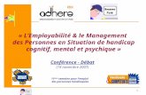 Employabilité et Management du handicap cognitif, mental et psychique