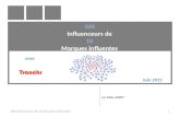 100 influenceurs des 10 marques influentes sur le web social par Alban Jarry 06/2015