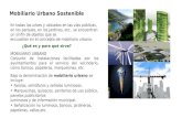 Mobiliario urbano sostenible