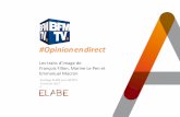 Les traits d'image de François Fillon, Marine Le Pen et Emmanuel Macron / Sondage ELABE pour BFMTV