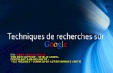 Techniques de recherches sur google par Abdoul Wahab Diaby