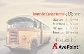Tournee Canadienne aOS - Quebec - Qu'est-ce que VOUS obtenez d'un environnement SharePoint Hybrid