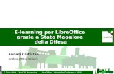 Andrea Castellani, presentazione e-learning Difesa
