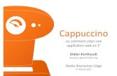 Cappuccino - ou comment créer une application web en 5 minutes