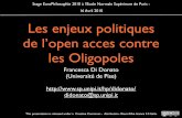 Les enjeux politiques de l’open access contre les Oligopoles