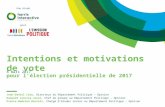 Intentions et motivations de vote pour l’élection présidentielle de 2017
