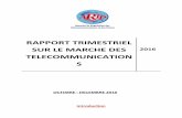 Rapport sur le marché des télécommunications au Sénégal au 31 décembre 2016