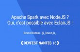Apache Spark avec NodeJS ? Oui, c'est possible avec EclairJS !