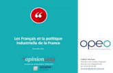 Sondage OpinionWay pour Opeo - Les Français et la politique industrielle
