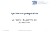 Synthèse Festival d'Automne du Numérique