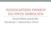 2012 11-13 présentation assemblée générale du 7 décembre 2012