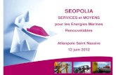 Seopolia : services et moyens pour les Energies Marines Renouvelables