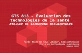 ÉTS - Cours GTS813 - Atelier de recherche documentaire