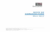 note de conjoncture Insee - mars 2017