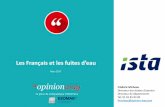 OpinionWay pour ISTA - Les Français et les fuites d'eau / Mars 2017
