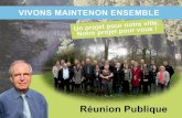 Reunion Publique VIVONS MAINTENON ENSEMBLE