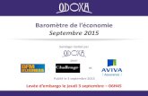 Odoxa pour Aviva, BFM et Challenges: Baromètre de l'Economie - septembre 2015