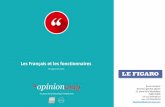 Le Figaro - Les Français et les fonctionnaires - par OpinionWay - 24 septembre 2015