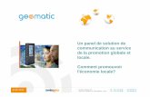 TpM2013: Thierry Pilet, Geomatic : E-Tourisme: un panel de solution de communication au service de la promotion globale et locale. Comment promouvoir l'économie locale?