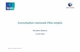 Consultation nationale Pôle emploi - avril 2012