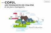 Workshop Entrecom "Les tendances de com RSE à ne pas manquer" #COP21