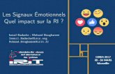 Les Signaux Sociaux Émotionnels : Quel impact sur la RI ?