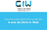 Devenez partenaires des 6 ans de Girlz In Web