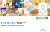 Filtres FILT’RAY2G Recherche & développement