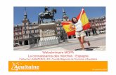 Webséminaire "Connaissance des marchés : l'Espagne" Catherine Lamazerolles, CRT Aquitaine CRTA 07 09 16