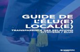 Guide de l'élu local transparence des relations avec le citoyen