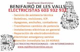 Electricistas Benifairo de les Valls 603 932 932