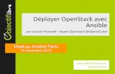 Déployer OpenStack avec Ansible par Objectif Libre - Meetup 19/11/2015