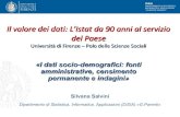 Silvana Salvini, I dati socio-demografici: fonti amministrative, censimento permanente e indagini
