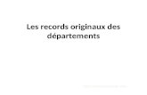 Records originaux des departements