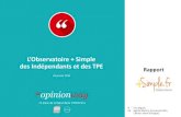 L'Observatoire +Simple.fr des indépendants et des TPE janvier 2016