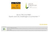 Passage TPE-PME_Le Point du LIEGE science park - LIEGE CREATIVE_25 mars 2016