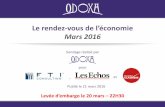 Le rendez vous de l'économie Odoxa-FTI Consulting Les Echos - mars 2016
