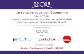 Le rdv de l'économie Odoxa FTI Consulting Les Echos Radio classique- avril 2016