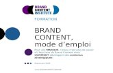 Brand Content Institute formation