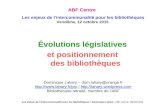 Les enjeux de l’intercommunalité pour les bibliothèques : Évolutions législatives et positionnement des bibliothèques