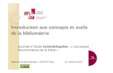 Introduction aux concepts et outils de la Bibliométrie