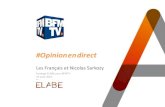 Les Fran§ais et Nicolas Sarkozy / Sondage ELABE pour BFMTV