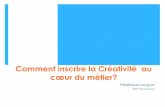 Communication HEP Vaud-2014 Longuet : Comment inscrire la créativité au coeur des apprentissages