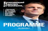Programme Emmanuel Macron
