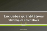 Introduction aux statistiques descriptives et tests d'hypothèses