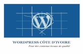 Présentation Wordpress Côte d'ivoire