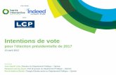 Intentions de vote pour l’élection présidentielle Enquête Harris Interactive - Indeed pour LCP